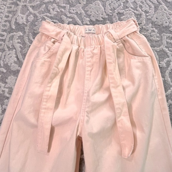 F&F Girls High Waist Dye Wash Denim Pant - Picture 7 of 13